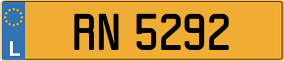 Trailer License Plate